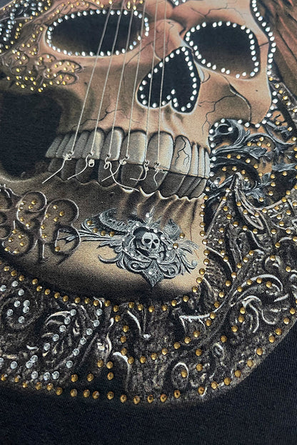 PLAYERA CABALLERO GUITARRA CON PEDRERIA
