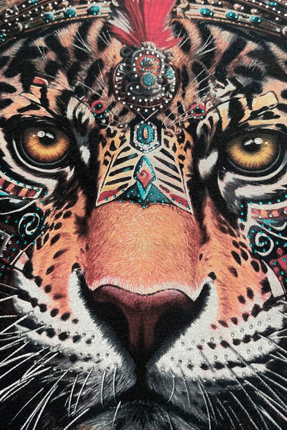 PLAYERA CABALLERO JAGUAR CON PEDRERIA