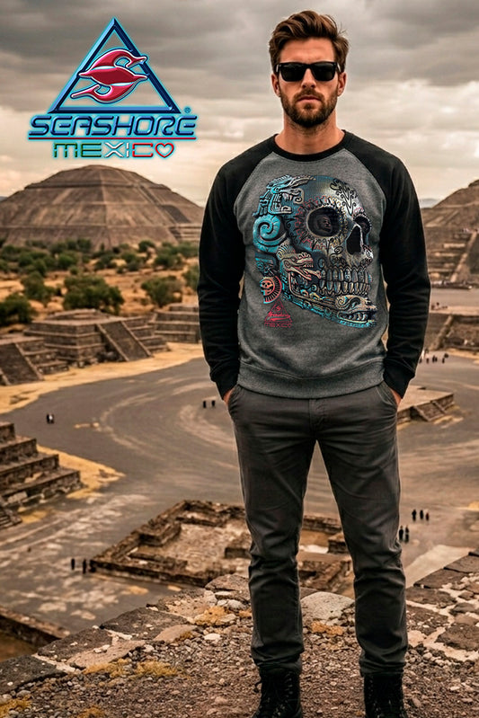 SUDADERA RANGLAN CABALLERO CALAVERA RAICES