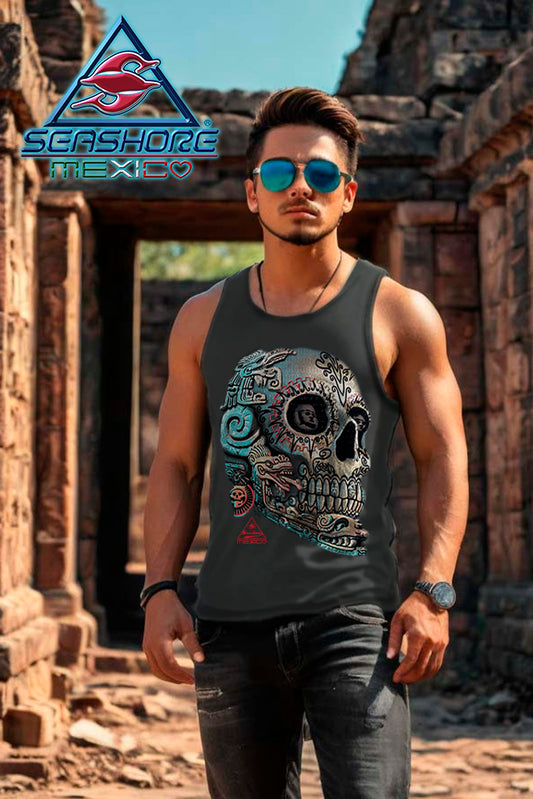 TANK TOP CABALLERO CALAVERA RAICES