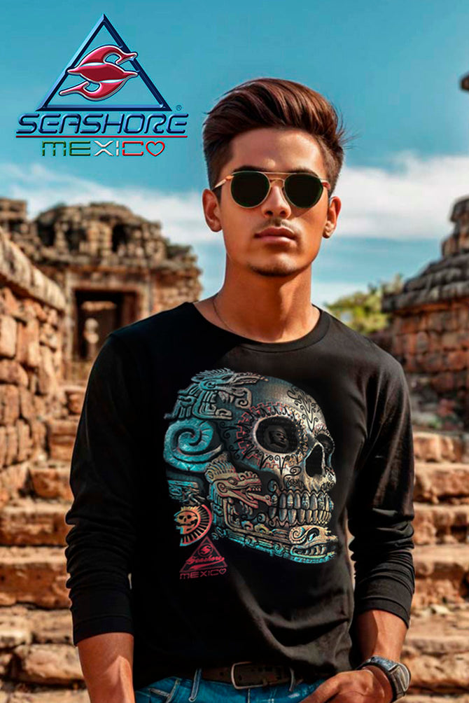 PLAYERA CABALLERO MANGA LARGA RAICES