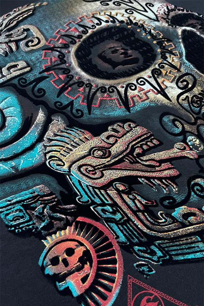 SUDADERA GRUESA CON CAPUCHA NIÑO CALAVERA RAICES