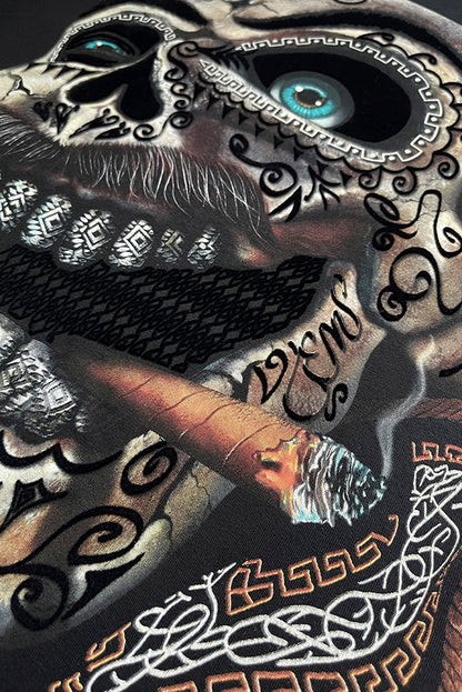 PLAYERA CABALLERO CALAVERA RISOTAS