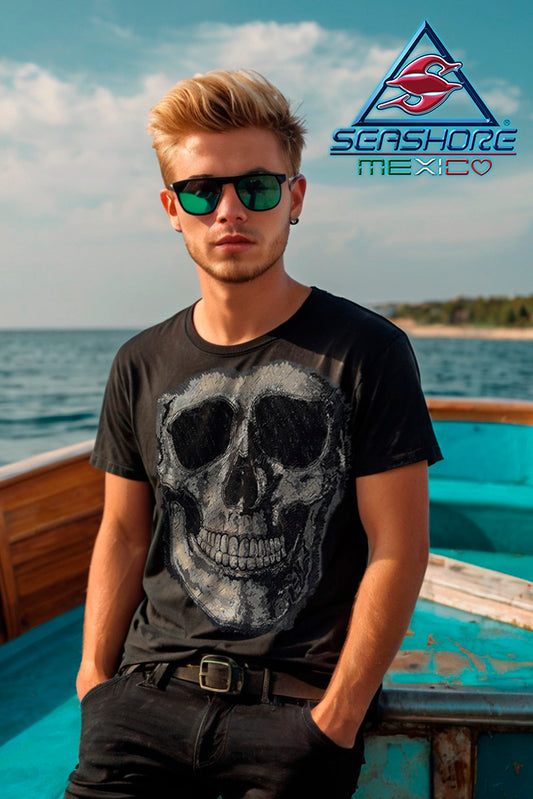 PLAYERA CABALLERO CALAVERA SONRISAS