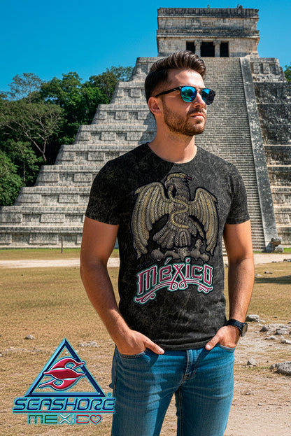 PLAYERA PREMIUM CABALLERO AGUILA DORADA SEASHORE