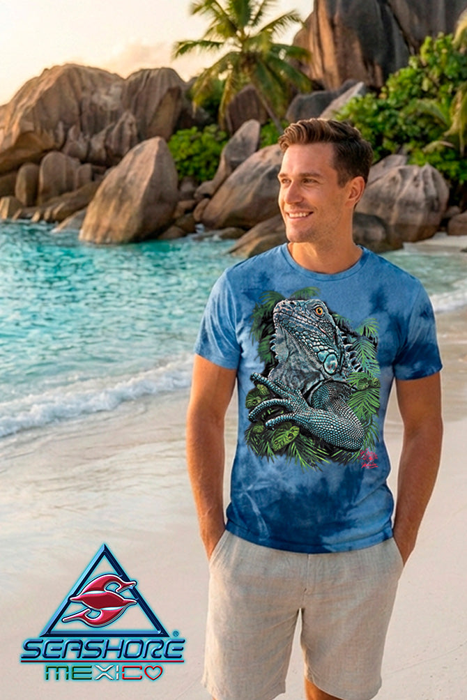 PLAYERA PREMIUM CABALLERO IGUANA SEASHORE