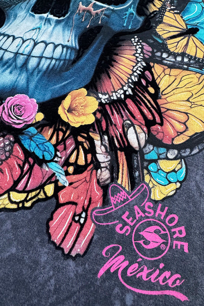 PLAYERA PREMIUM DAMA CALAVERA SEASHORE