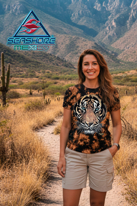PLAYERA PREMIUM DAMA TIGRE SEASHORE