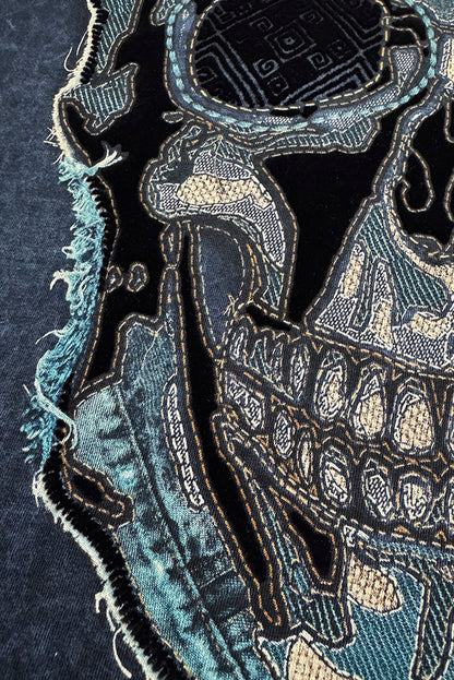 PLAYERA PREMIUM CABALLERO CALAVERA MEZCLILLA SEASHORE