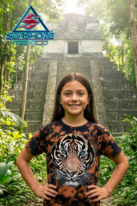 PLAYERA PREMIUM  NIÑA TIGRE