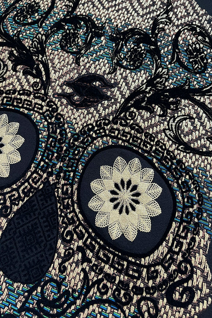 SUDADERA GRUESA CON CAPUCHA NIÑO CALAVERA DORADA