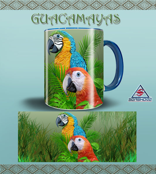 TAZA GUACAMAYAS