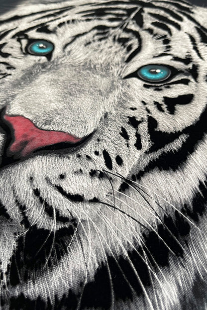PLAYERA  DAMA TIGRE BLANCO